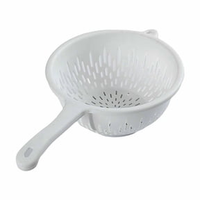 CookMate Hand Held Plastic Colander Strainer Handle Design Kitchen Food Washer For Fruits Vegetables 37.5x9.8cm