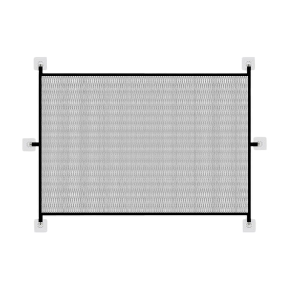 CookMate Portable Mesh Pet Barrier Gate Foldable Indoor Separation Fence For Stair Doorway Hallway Household Pet Space Divider