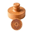 thumbnail image 1 of CookMate Wooden Cookie Stamp Embossing Mold With Handle Carved Pattern For Christmas Holiday Home Baking Dough Pie Crust Decoration, 1 of 5