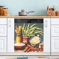 thumbnail image 1 of Cookbook Dishwasher Magnet Cover Reuseable Refrigerator Magnet Cover Decal Kitchen Fridge Microwave Stickers Hoilday Party Decor 23 x 26 inch, 1 of 5