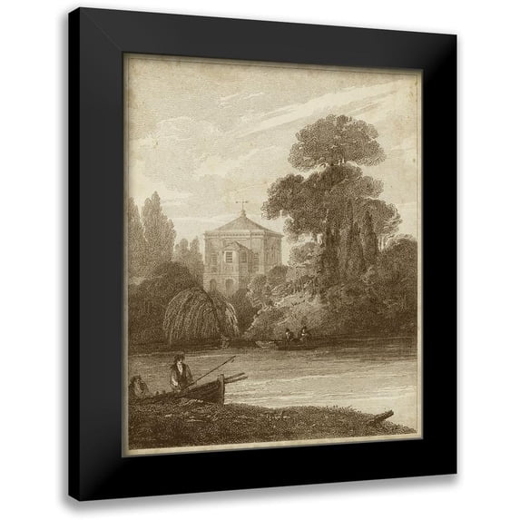 Cooke, W. 15x18 Black Modern Framed Museum Art Print Titled - Monkey Island