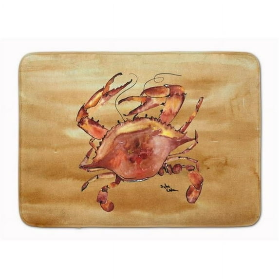 Cooked Crab Sandy Beach Machine Washable Memory Foam Mat