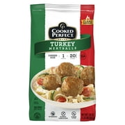 Cooked Perfect Turkey Meatballs, 20 Ounces, 20 Count (Frozen)