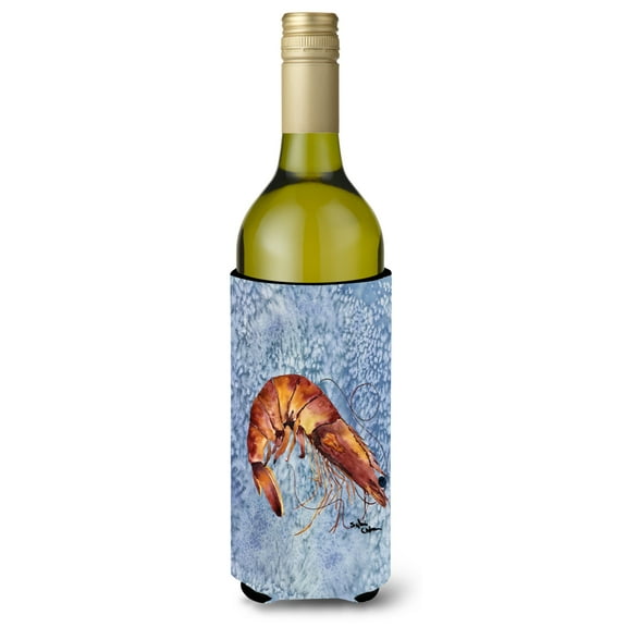 Cooked Shrimp Cool Blue Water Wine Bottle Hugger