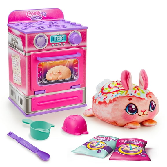 Cookeez Makery Cinnamon Treatz Pink Oven, Scented, Interactive Plush, Styles Vary, Ages 5+