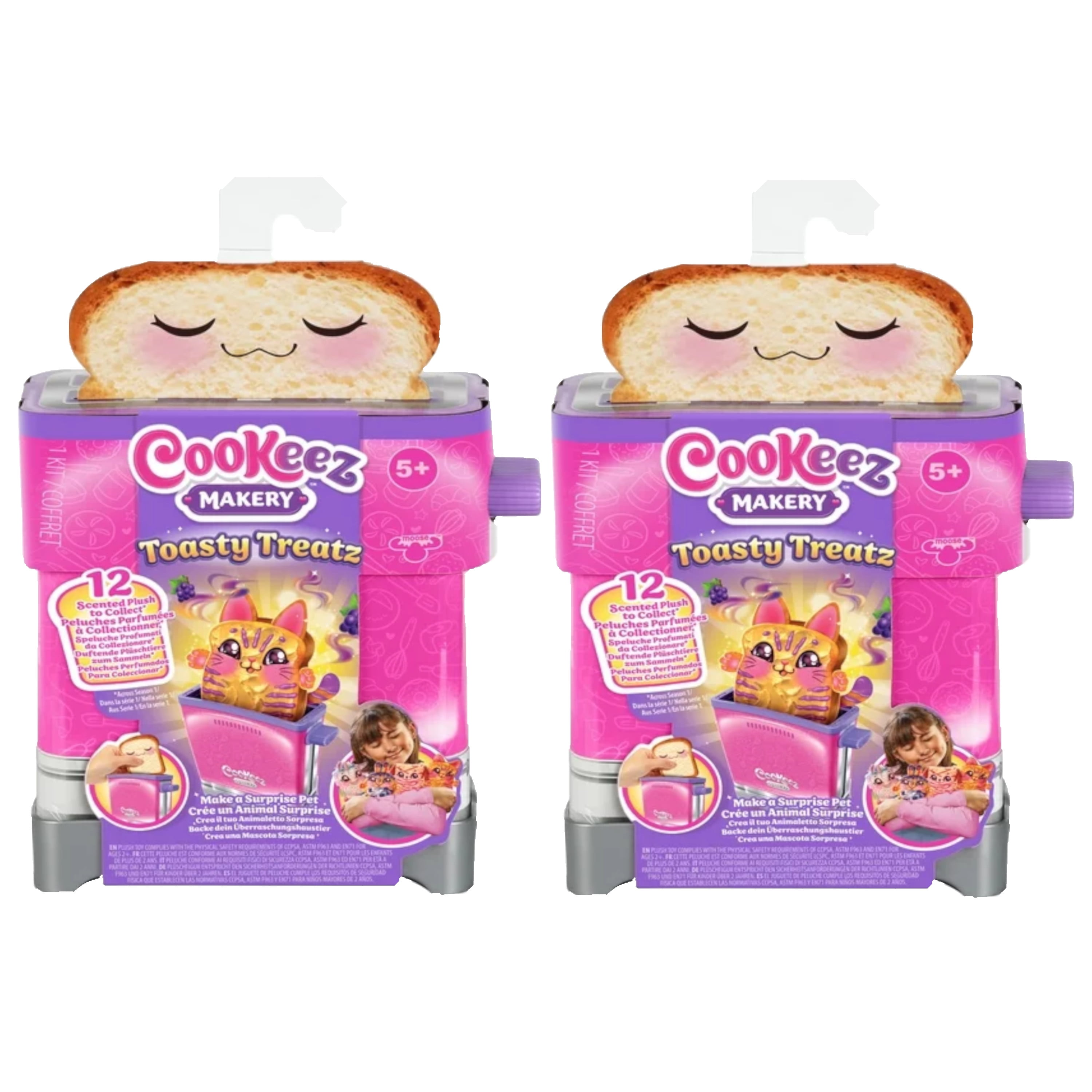 Cookeez Makery Toasty Treatz Toaster with Scented Plush, Styles Vary, Ages  5+ 