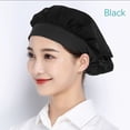 thumbnail image 1 of Cooker Chic Hotel Hair Nets Bundled Hair Food Service Nets Work Wear Cook Hat Cooking Hygienic Cap Chef Cap BLACK, 1 of 8