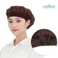 thumbnail image 1 of Cooker Chic Hotel Hair Nets Bundled Hair Food Service Nets Work Wear Cook Hat Cooking Hygienic Cap Chef Cap COFFEE, 1 of 8