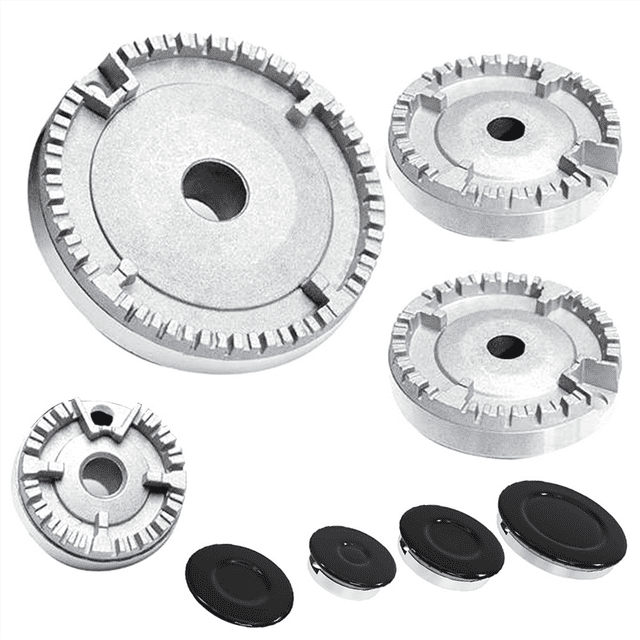 Cooker Hat Set Stove Lid,Oven Gas Hob Burner Crown Flame Cap,Upgraded