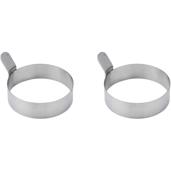 Cooker Stencil 2pcs Stainless Steel Egg Rings Non Stick Metal Shaper Egg Maker Molds Rings for Cooking Shaping Eggs S Stainless Steel Egg Circle