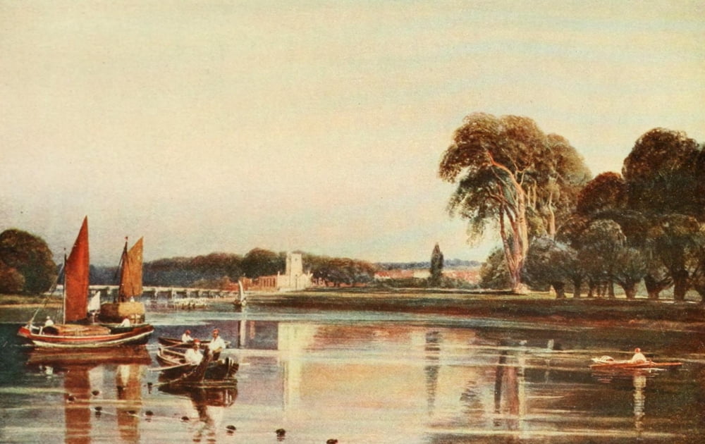 Cookham Surrey Canvas Art - Peter de -Studio 1922 Wint (24 x 36)