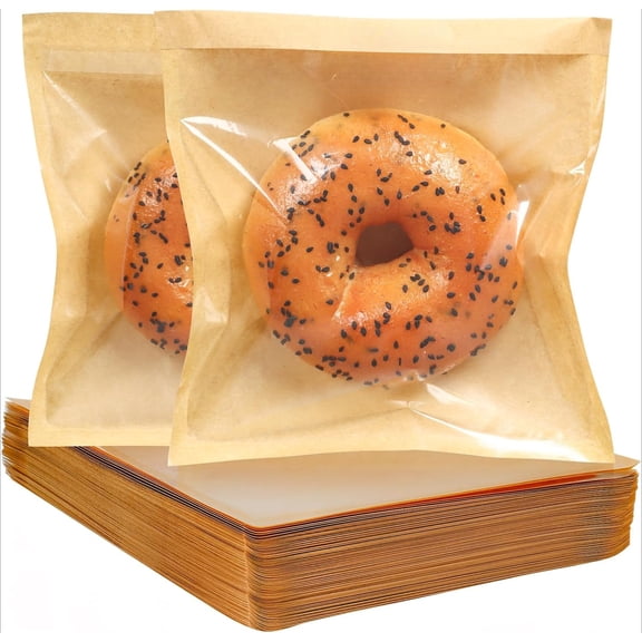 Cookie Bags with Seal 100 Pcs 4 x 4 In Clear Self Sealing Cellophane Bags for Cookie Packaging Small Treat Bag Self Adhesive Individual Cookie Wrappers Gift Giving Candy Baked Goods Sleeves