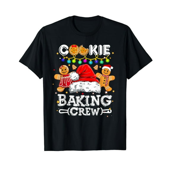 Cookie Baking Crew Christmas Pajamas Funny Family Xmas Gifts T-Shirt