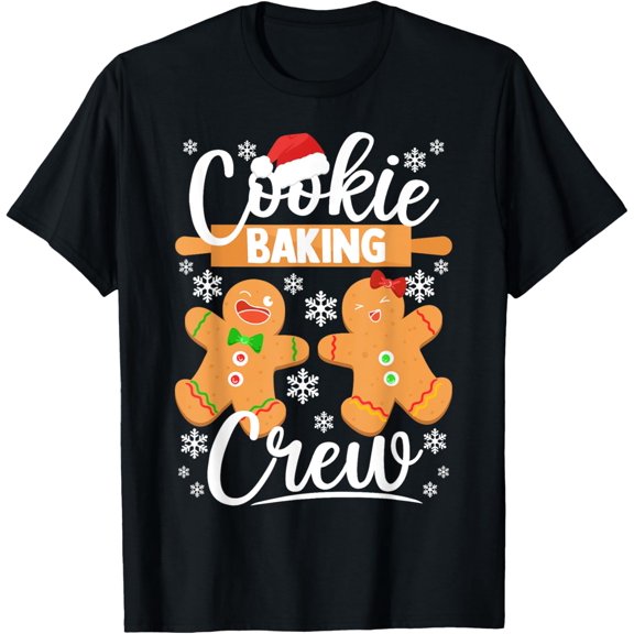 Cookie Baking Crew Gingerbread Christmas Xmas Unisex T-Shirt
