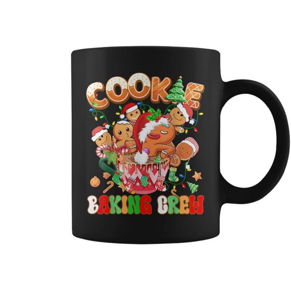 Cookie Baking Crew Gingerbread Cooking Lover Christmas Light Coffee Mugs