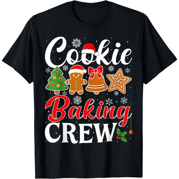 Cookie Baking Crew Gingerbread Xmas Cookie Christmas T T-Shirt