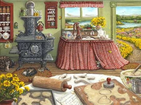 Cookie Baking Day Canvas Art - Janet Kruskamp (18 x 24)