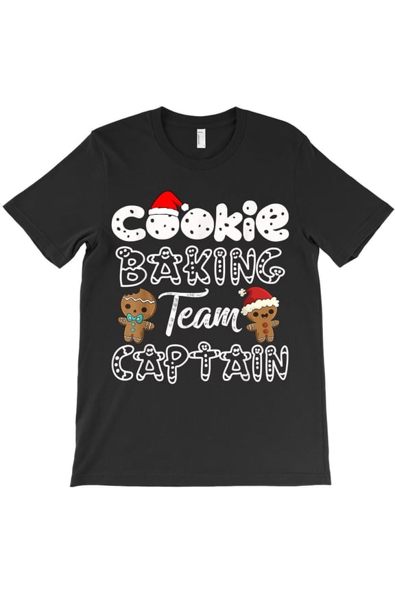 Cookie Baking Team Captain Funny Gingerbread Christmas New Year Graphic H25983 Unisex T-Shirt, Up to 5XL Available
