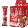 thumbnail image 1 of The Frozen Bean Latte and Frappe Instant Coffee Mix Cookie Butter Flavor Double Shot Caffeine 20-Pack 0.53 oz, 1 of 9