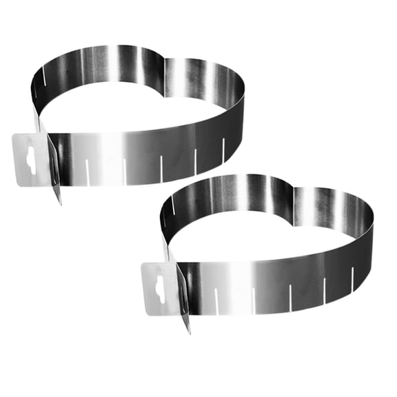 Cookie Cutter 6 To 11 Inch Stainless Steel Ring Retractable Adjustable Cake Baking Tool