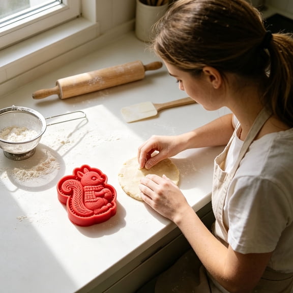 Cookie Cutter Autumn Themed Cookie Cutter With Embossed Nature Pattern Versatile Baking Template For Homemade Making And Seasonal Decoration