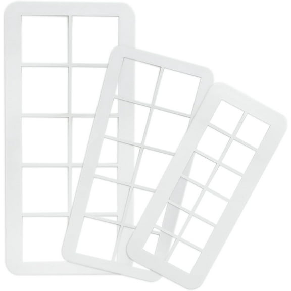 Cookie Cutter -Cookie Cutter Set Geometric Multicutter-Square Cake Fondant Cutter - 3 Size Square Biscuit Cutters Cake Decorating (Square)