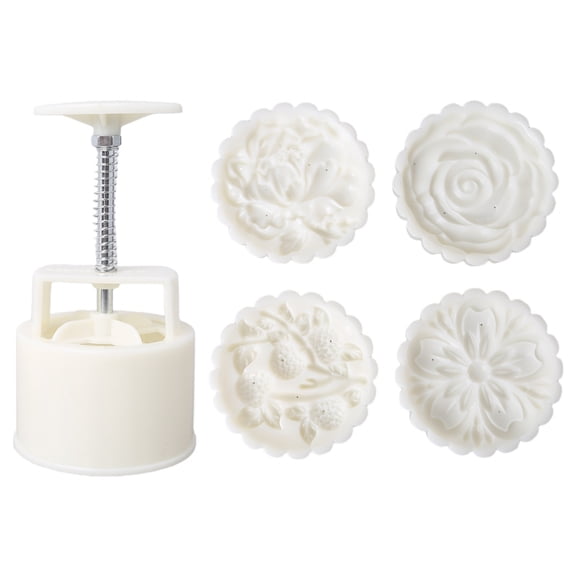 Cookie Cutter Moon Cake Mould Exquisite Pattern Style DIY Cake Decoration Food-Grade Plastic Chinese Round Shape Home