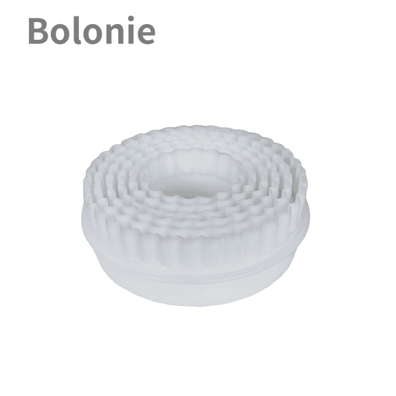 Cookie Cutter Set - 6 PCS Circle Round Ring Cookie Cutters Perfect for Baking and Shaping Cookies with White Color