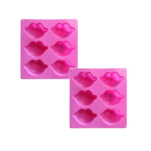 Cookie Cutter Silicone Red For Chocolate Cake Lips Molds Sexy Molds Wedding Large Molds Valentine Decoration Baking Lip 3D Collection Kisses Silicone Chocolate Party Cake Mould