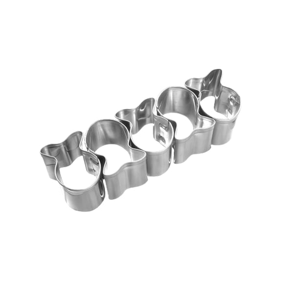 Cookie Cutter, Stainless Steel Cookie Cutters for Baking, Non-Stick Dough Cutters Set, Mini Fish And Bone Shapes for Party Silver3