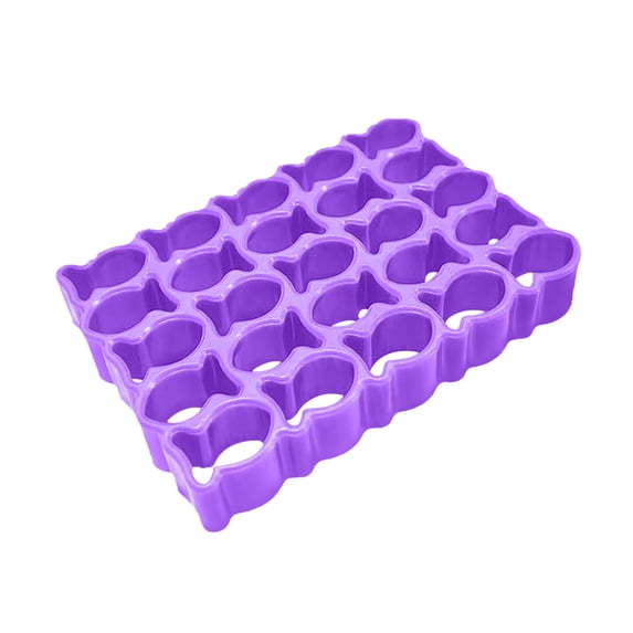 Cookie Cutters, 25-in-1 Goldfish Shaped Cookie Cutter Set, Mini Baking Molds for Dough Vegetables Efficient Plastic Kitchen Tool, Purple