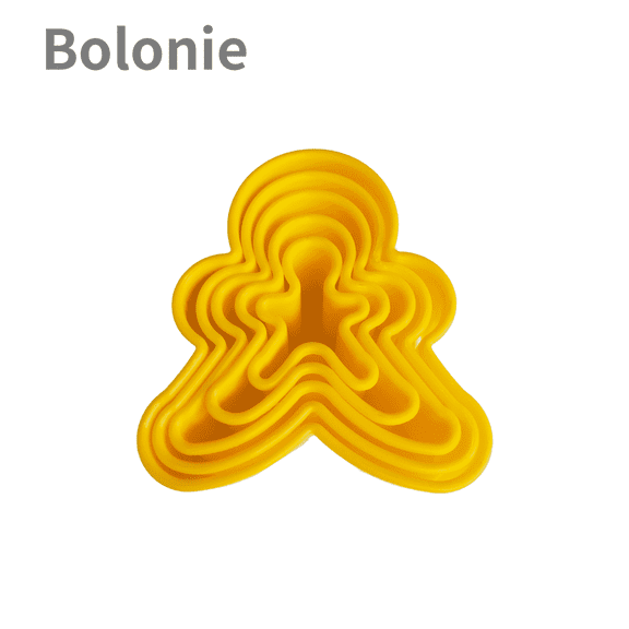 Cookie Cutters, 5 PCS Yellow Cookie Cutter Set - Perfect for Baking Homemade Cookies, Biscuits, and Donuts