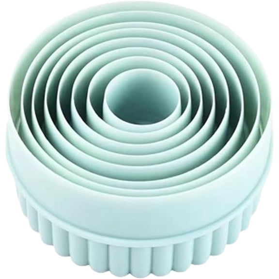 Cookie Cutters, 8 PCS Ideal Biscuit Cutter Tool, Highly Versatile Round & Circle Cutter, Perfect for Creating Unique Shaped Biscuits and Cookies