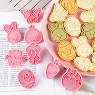 BUNNY COOKIE CUTTERS Easter Bunny Hopping Side View Rabbit Head Face ...