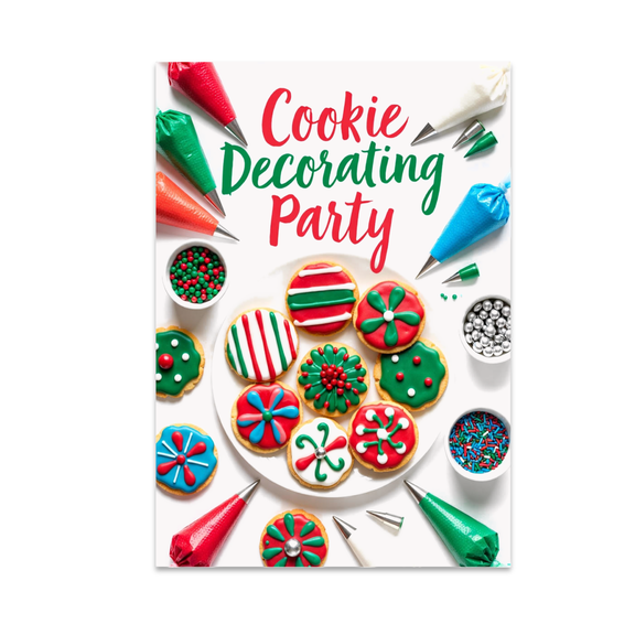 Cookie Decorating Party Poster Art - Baking Enthusiast - 13x19 Poster Print