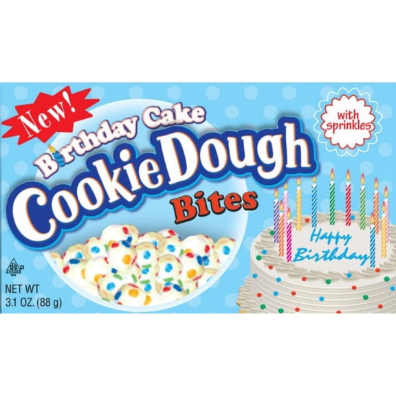 Cookie Dough Bites Birthday Cake, 3.1 Oz, 12 Ct