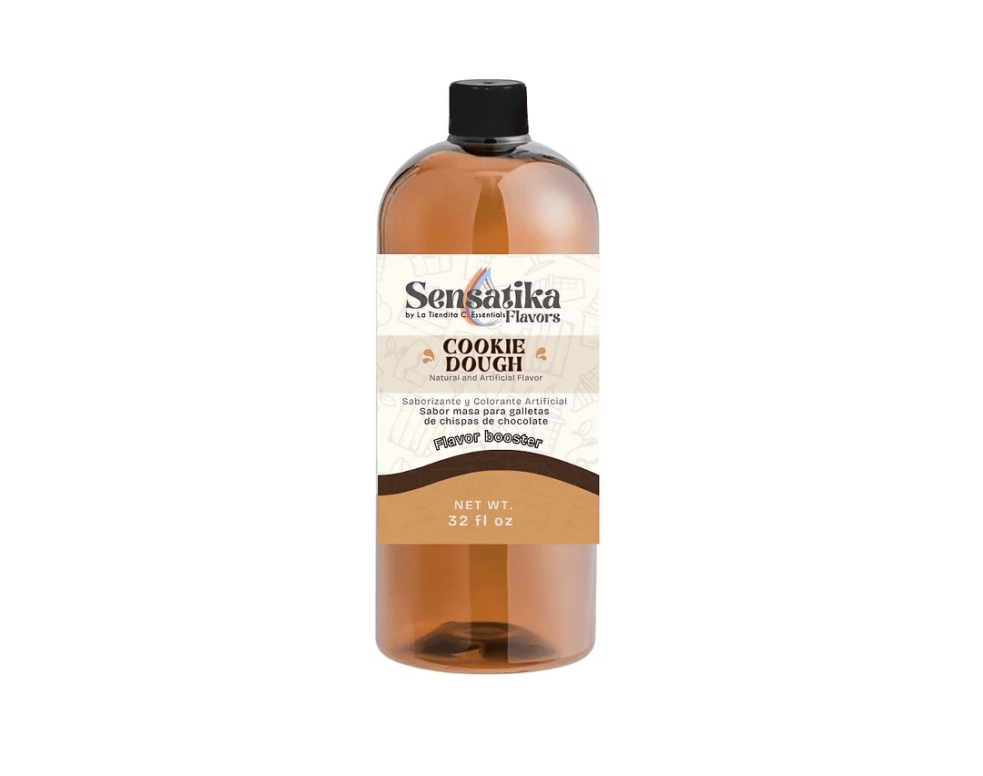 Cookie Dough N&A Flavor Sensatika 32 fl oz - Natural and Artificial Food Flavor for coffee syrups, baking, ice cream and desserts
