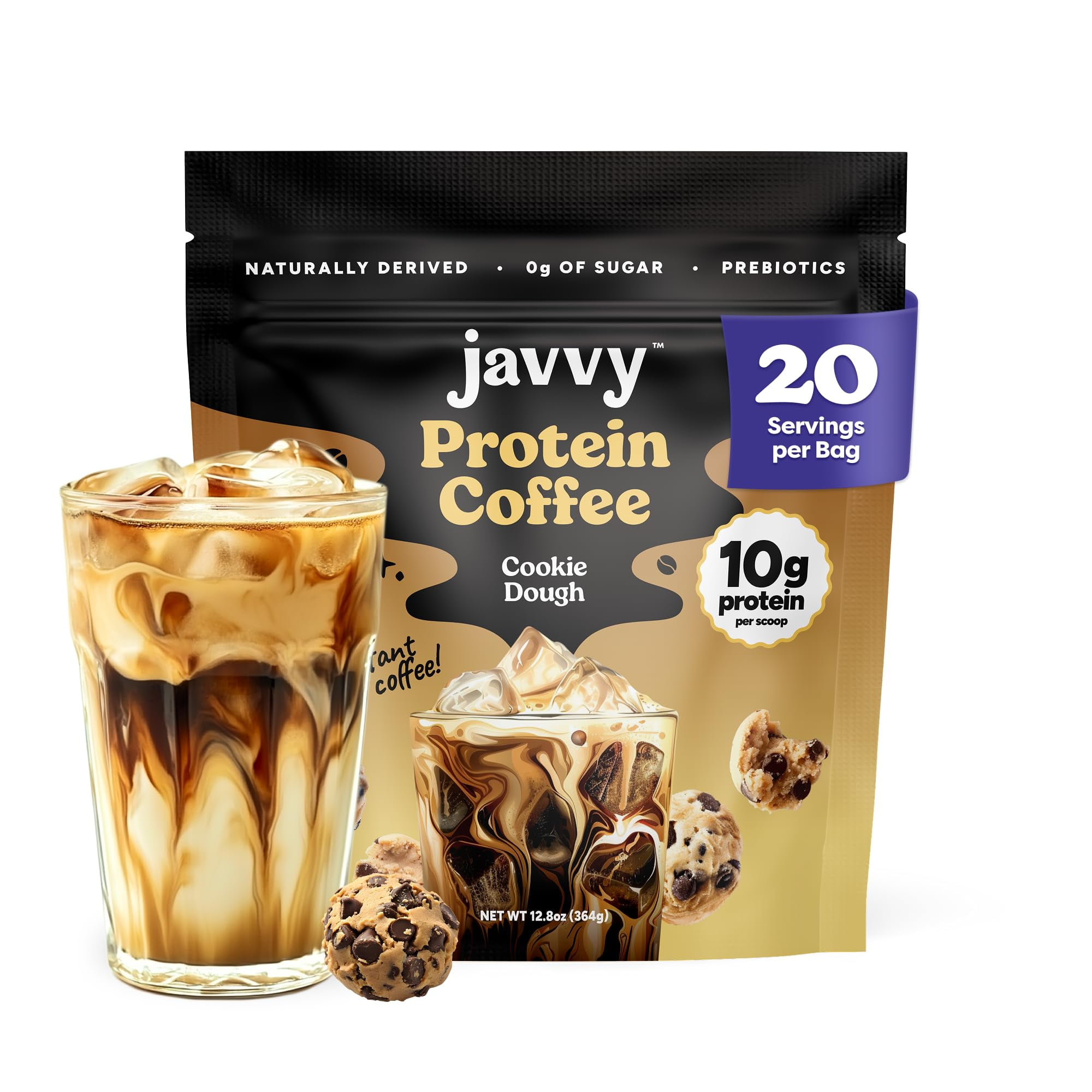 Cookie Dough Protein Iced Coffee - Premium Whey Protein & Instant