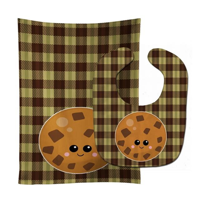 Cookie Face Baby Bib & Burp Cloth