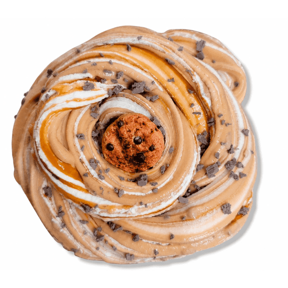 Hoshimi Slimes Cookie Frappe Slime - Butter Slime with Clay Cap & Chocolate Drizzle 11oz