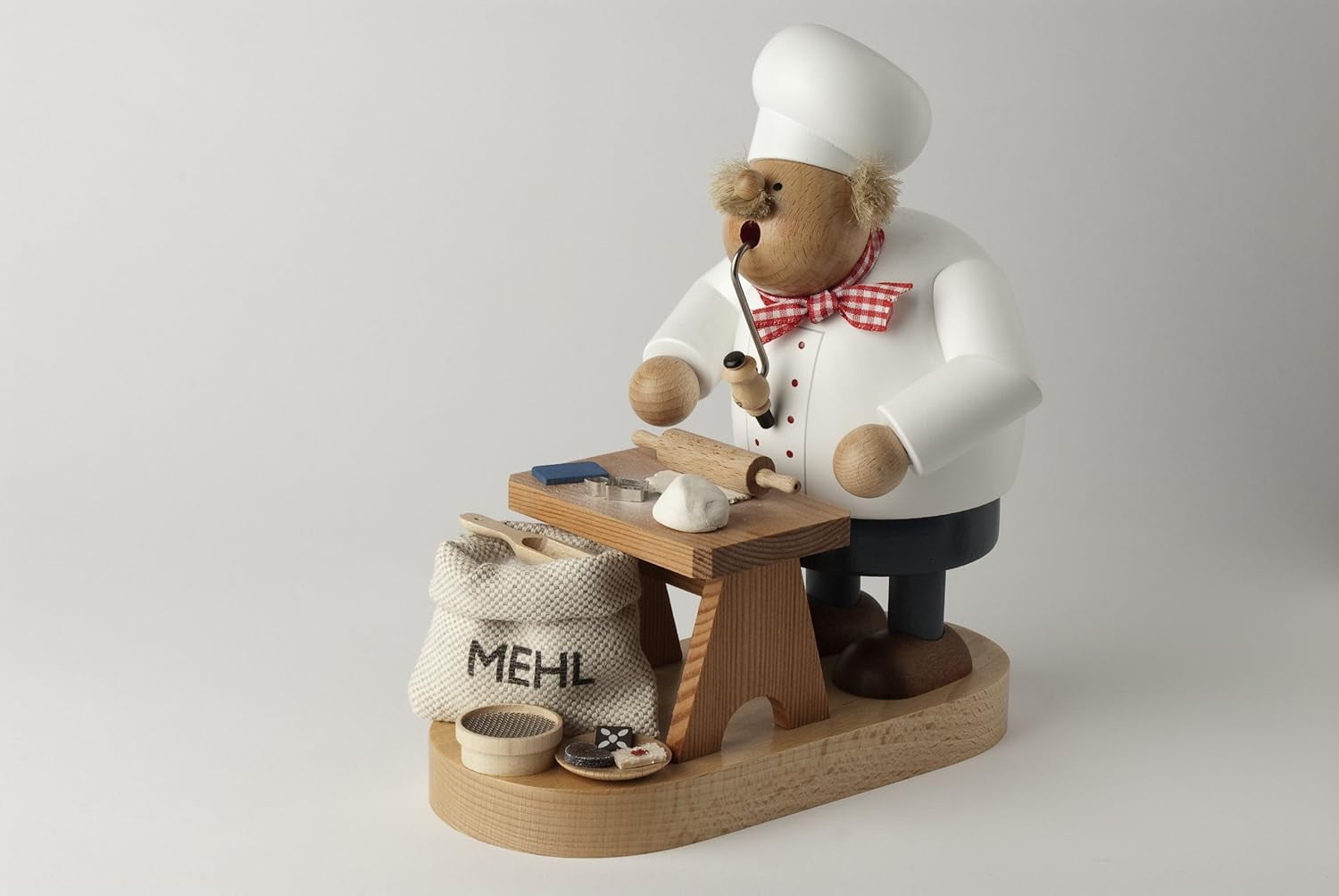 Cookie German Wood Christmas Incense Smoker Made In Germany