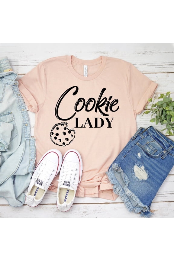 Cookie Lady T-Shirt, Baking , Baking Lover Shirt, Baker Tee, Cookie Lover T-Shirt, Cookie Dealer Top, Baker , Women'S T-Shirt All Size S-5XL