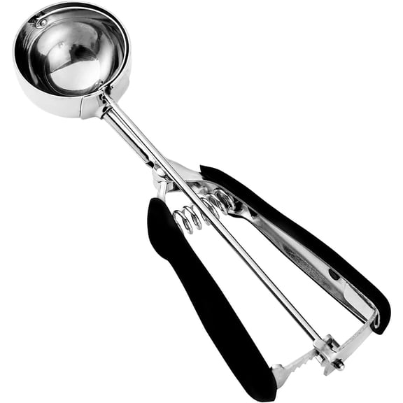 Cookie Mini Cookie Scoop, Size #16 - #100 Stainless Steel Cookie Dough Scoop, Muffin Scoops for Baking, Melon Baller Scoop, Spring-Loaded Scoop,Comfortable Grip, 1pc