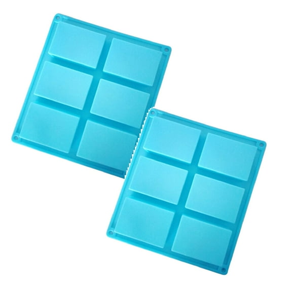 Cookie Mold Cake Craft Rectangle Soap Silicone Homemade 6-Cavity Mould Making Diy Cake Mould