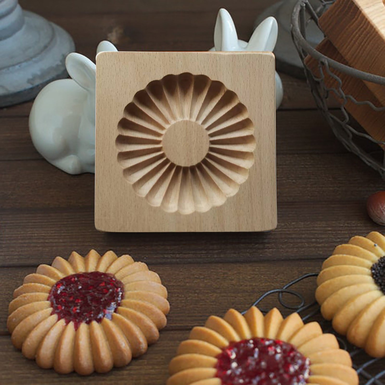 Cookie Mold Cookie Embossing Mold Wooden Cookie Mold Art Gift