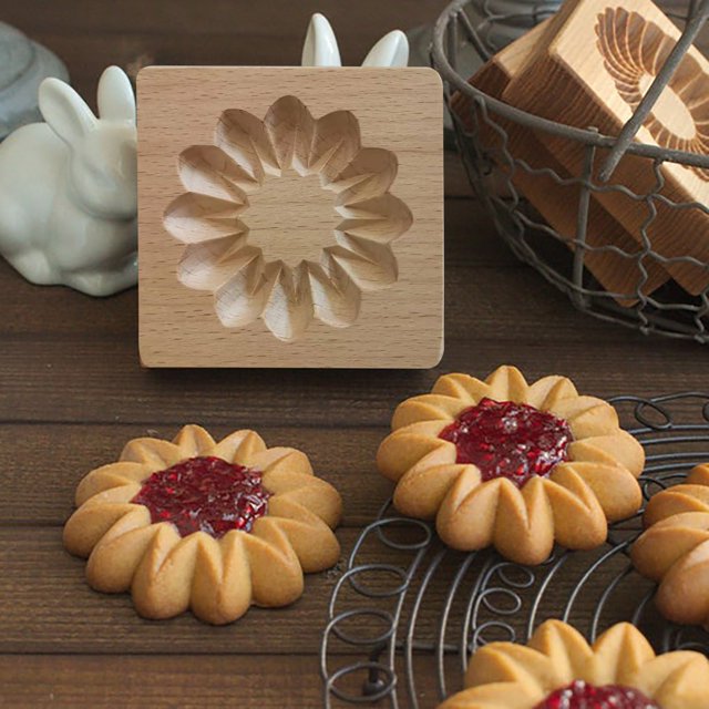 Cookie Mold Cookie Embossing Mold Wooden Cookie Mold Art Gift