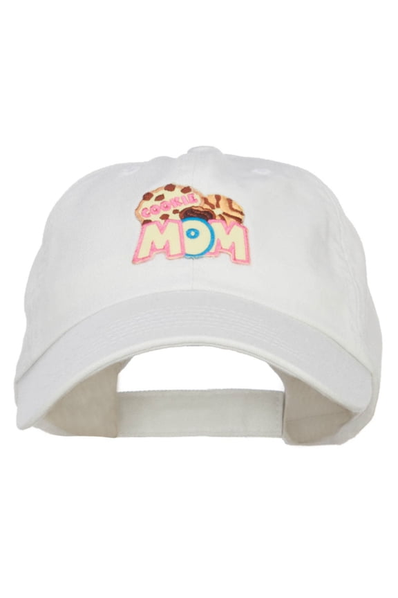 Cookie Mom Patched Low Profile Cap - White OSFM