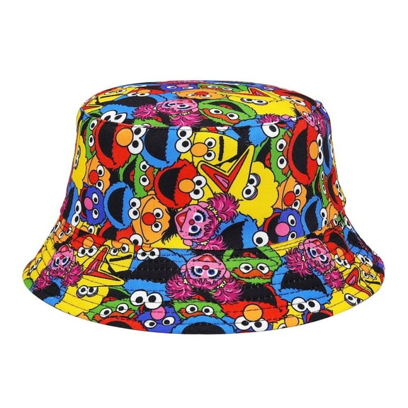 Cookie Monster And Friends Characters Adult Size Bucket Hat