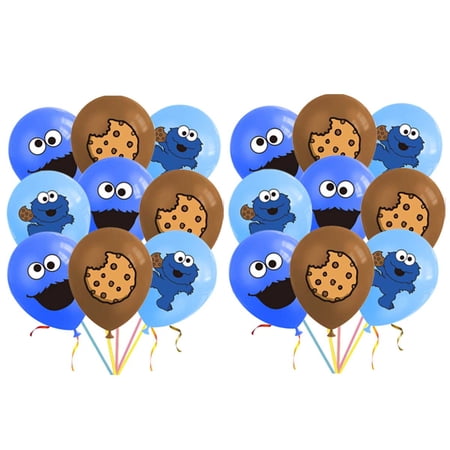 Cookie Monster Balloons Party Supplies Birthday Favors Decorations Decor Kit Latex