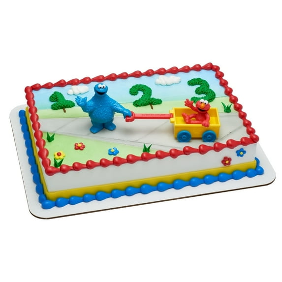 Cookie Monster Birthday Cake Topper by Cakedrake (12 Pieces)
